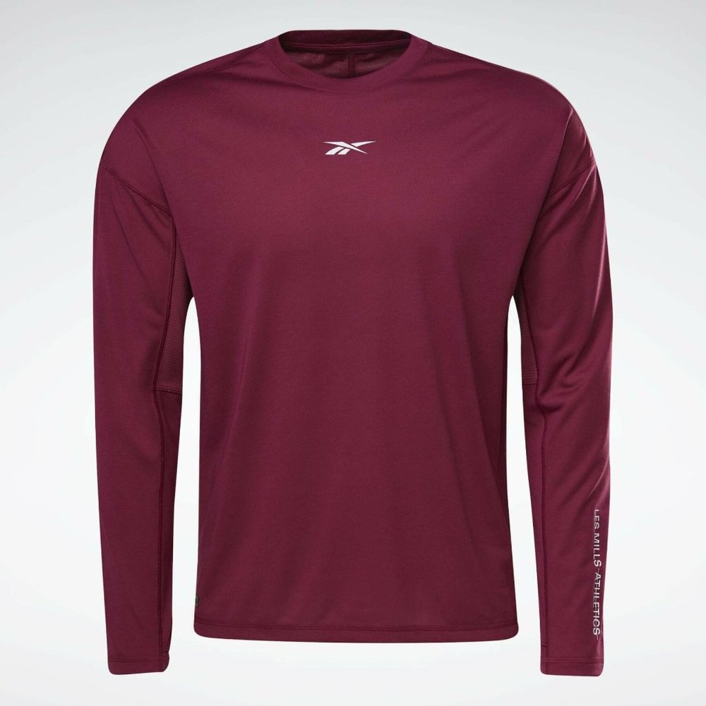 Brand New in Bag Reebok Les Mills Long Sleeve T-Shirt, Red